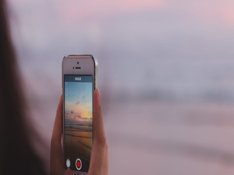 Recording the sunset with an iphone